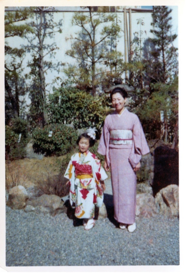Noriko Hill (left) and Toshi Inoue (right) when Noriko was a young child living in Japan.